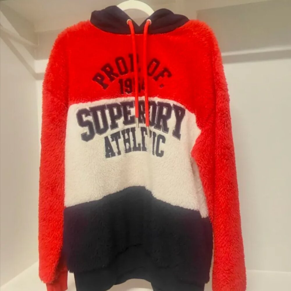 Superdry Blake Borg Hoodie - Size S/M